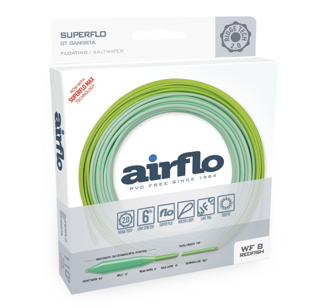RIDGE 2.0 SUPERFLO FLATS UNIVERSAL TAPER 9' CLEAR TIP