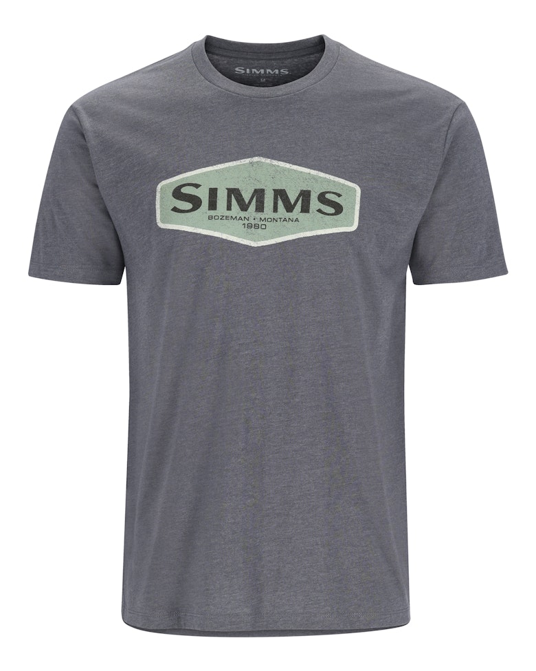 T-shirt logo Simms - Performance Pêche