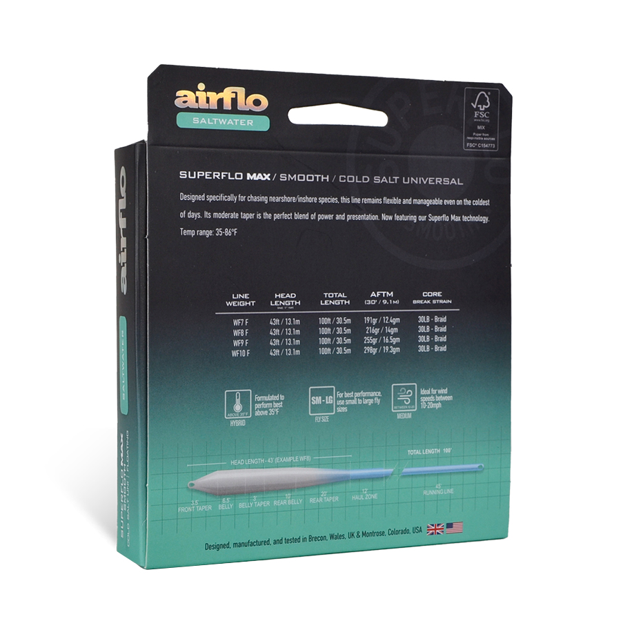 SUPERFLO MAX COLD SALTWATER UNIVERSAL | Airflo | マーヴェリック
