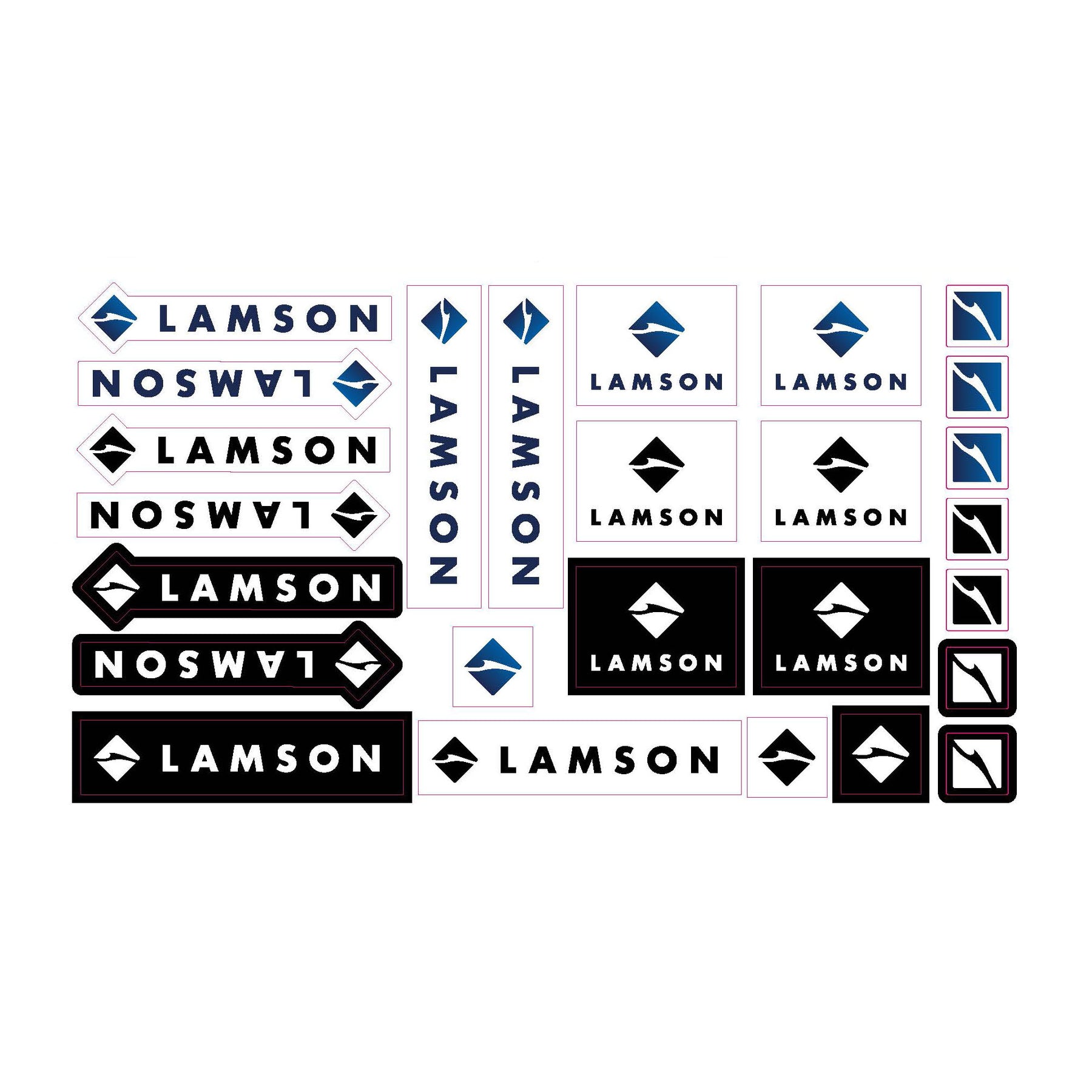 Assorted Logo Decal Sheet | Waterwoks/Lamson