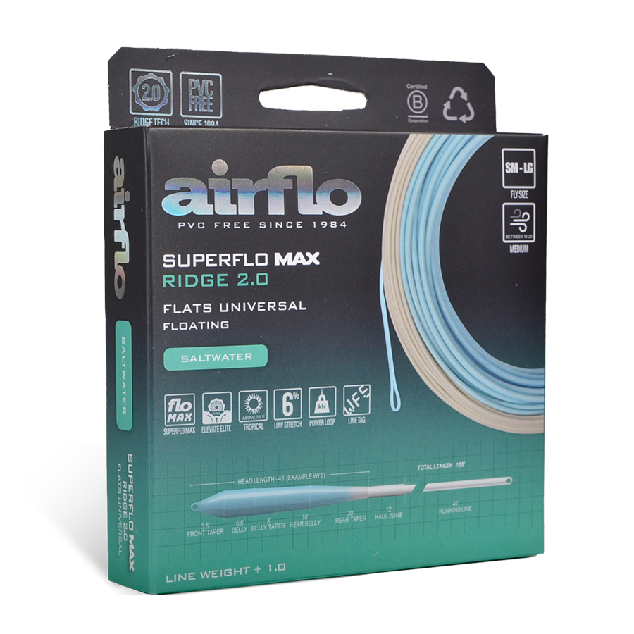 SUPERFLO MAX RIDGE 2.0 FLATS UNIVERSAL TAPER | Airflo