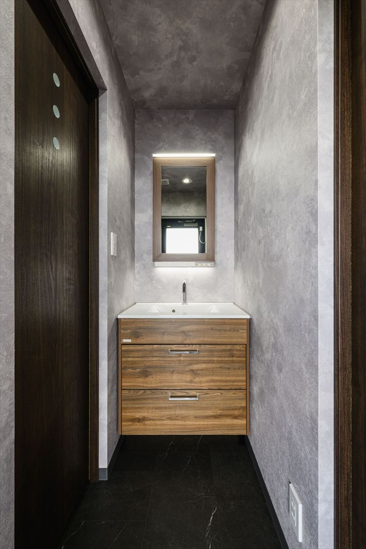 愛知県名古屋市50〜100㎡ (15〜30坪)の店舗(ショールーム)のユニットハウス・プレハブ・コンテナハウス、洗面スペース パウダールーム