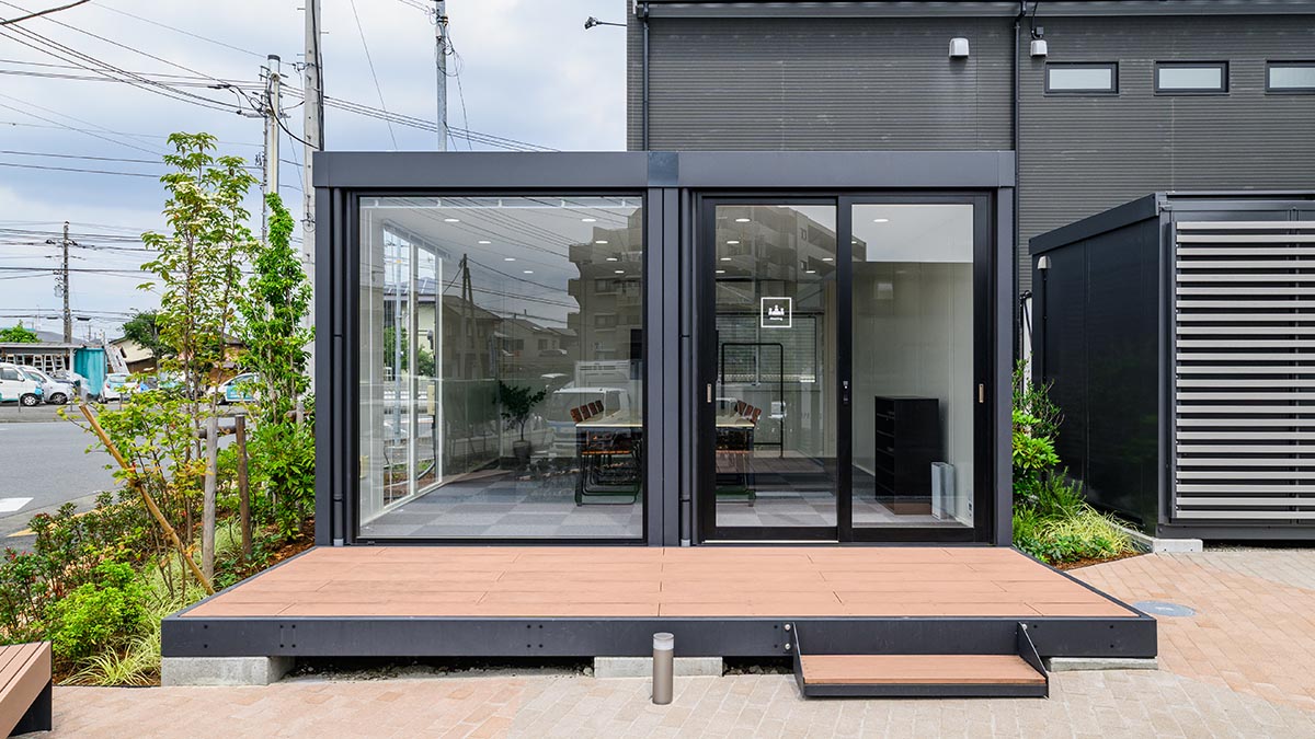 ユニットハウス・プレハブ・コンテナハウス | 中央林間つきみ野店/展示場、MS WORK 外観