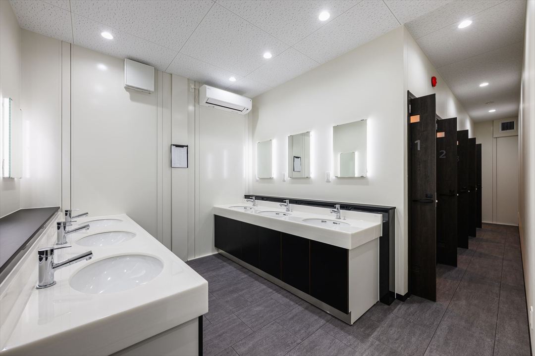 千葉県市原市100㎡以上（30坪以上）の店舗(宿泊施設)のユニットハウス・プレハブ・コンテナハウス、トイレ 洗面台