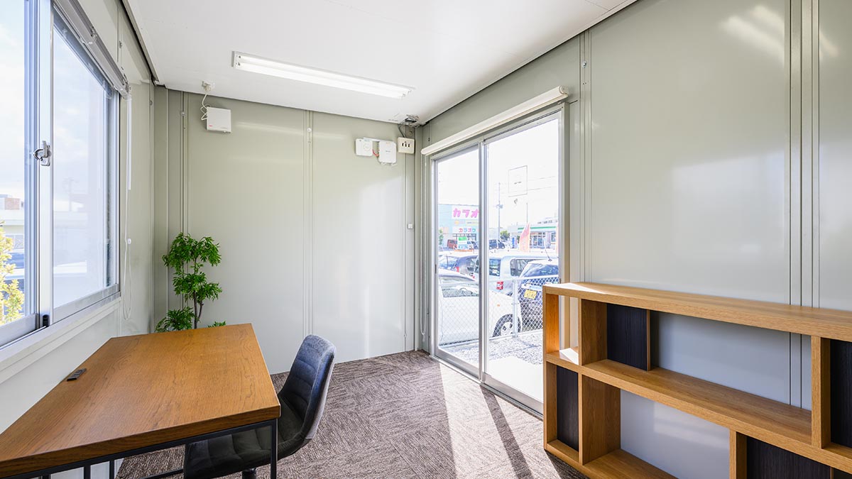 ユニットハウス・プレハブ・コンテナハウス | 沖縄出張所/総合展示場、MS WORK 内覧