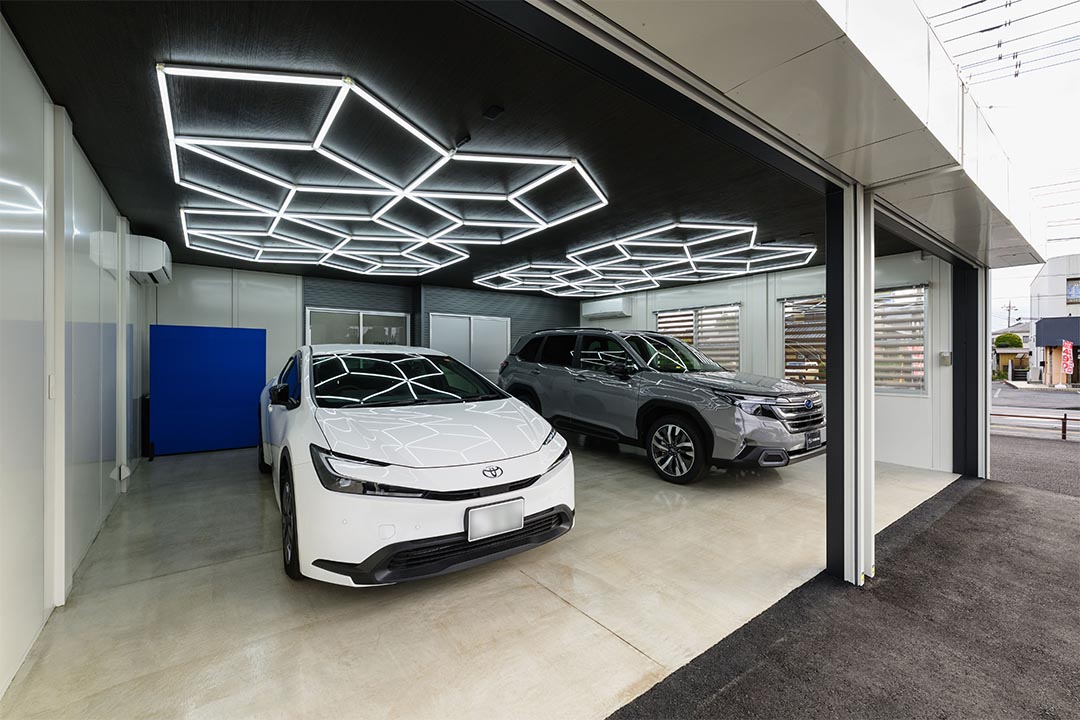 茨城県龍ヶ崎市50〜100㎡ (15〜30坪)の休憩所/車庫のユニットハウス・プレハブ・コンテナハウス、車庫 左アングル