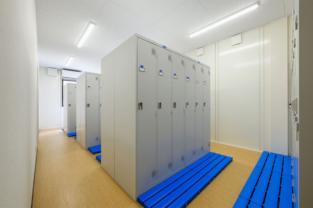 東京都練馬区100㎡以上（30坪以上）の事務所(会社事務所)のユニットハウス・プレハブ・コンテナハウス、内覧1階　更衣室 