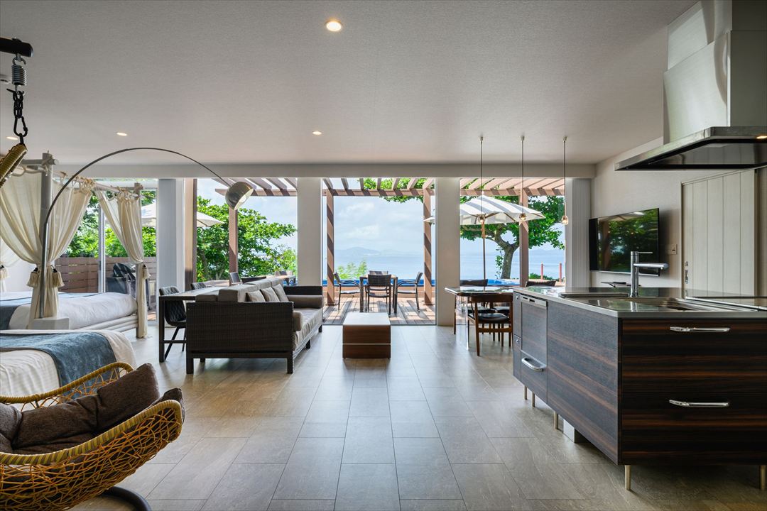 沖縄県うるま市50〜100㎡ (15〜30坪)の店舗(宿泊施設)のユニットハウス・プレハブ・コンテナハウス、内観 客室