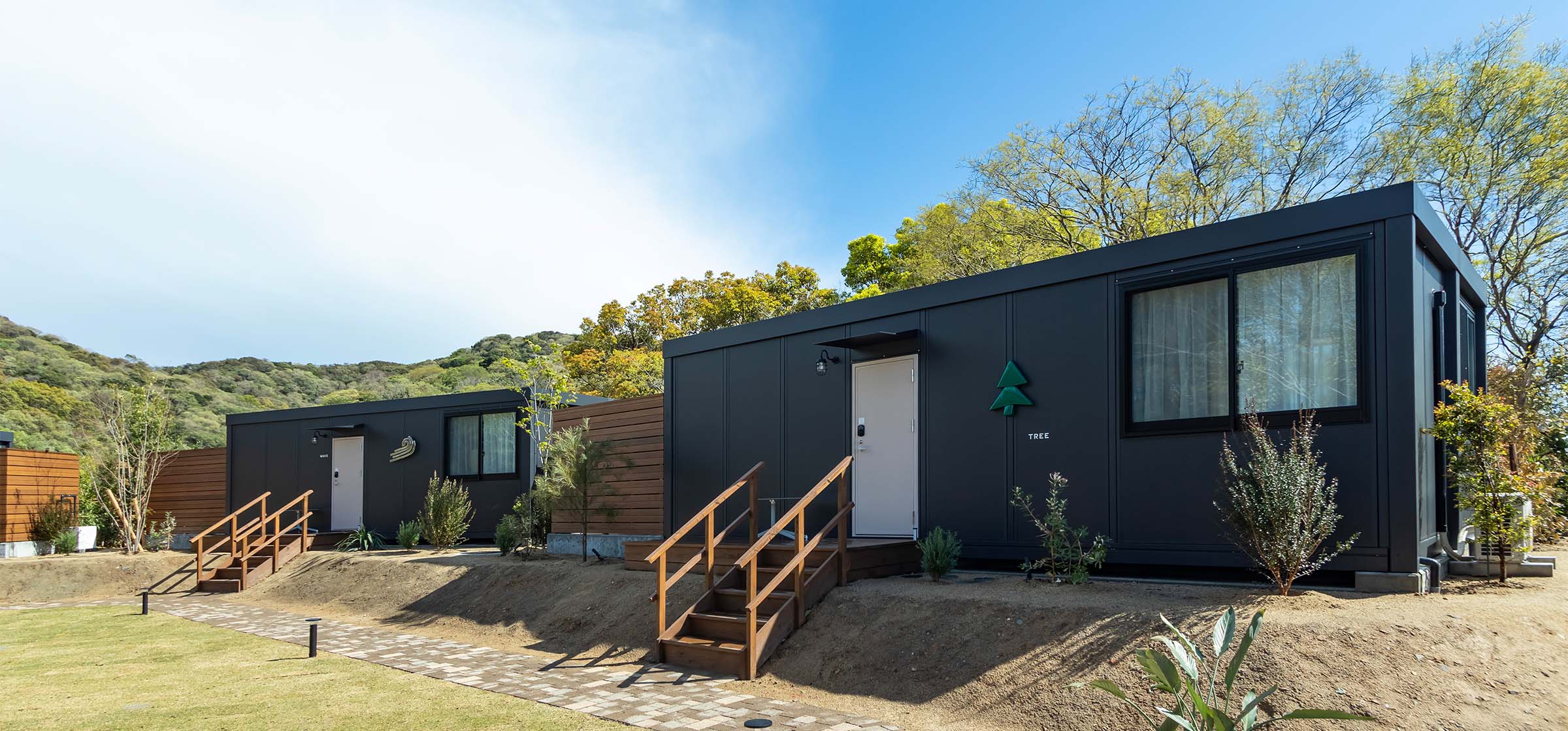 兵庫県南あわじ市の店舗(宿泊施設)のユニットハウス・プレハブ・コンテナハウス