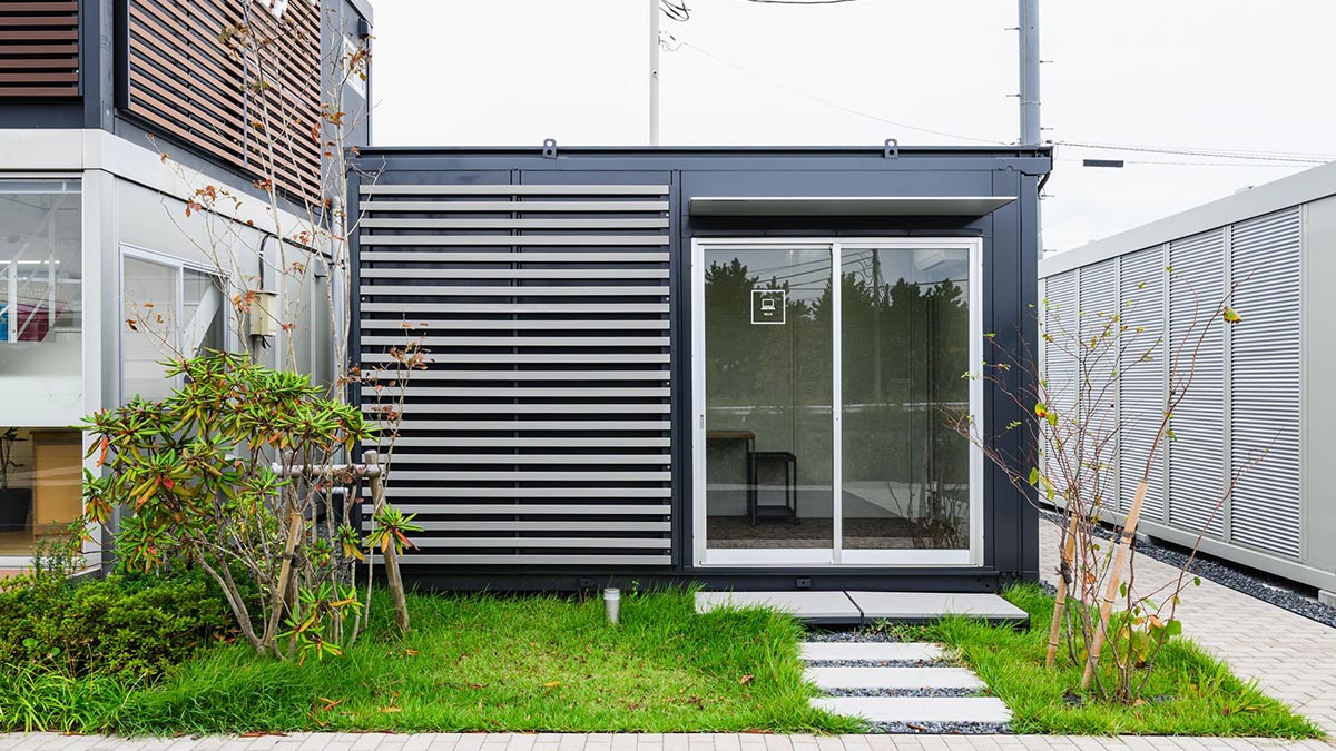 ユニットハウス・プレハブ・コンテナハウス | 市原店/展示場、MS WORK 外観（リユースユニット CT-41J）