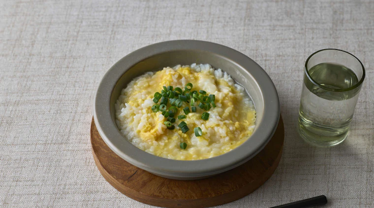 鶏だし卵雑炊