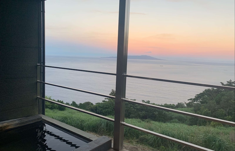部屋の露天風呂からの景色
