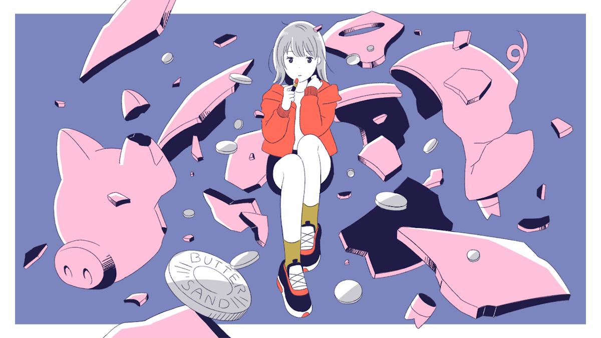バターサンド「ドラマチック人生」動画イラスト / 2019