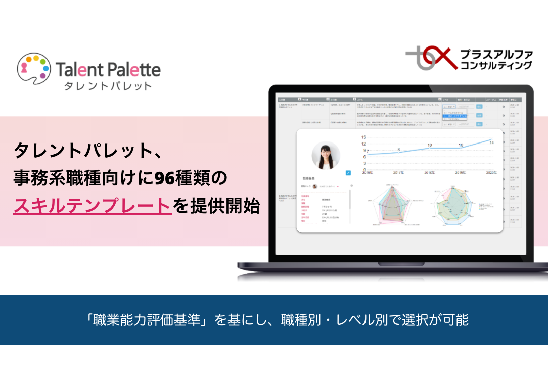 タレントパレット 事務系職種向けに96種類のスキルテンプレートを提供開始 タレントパレットお知らせ 科学的人事を実現するタレントマネジメントシステム