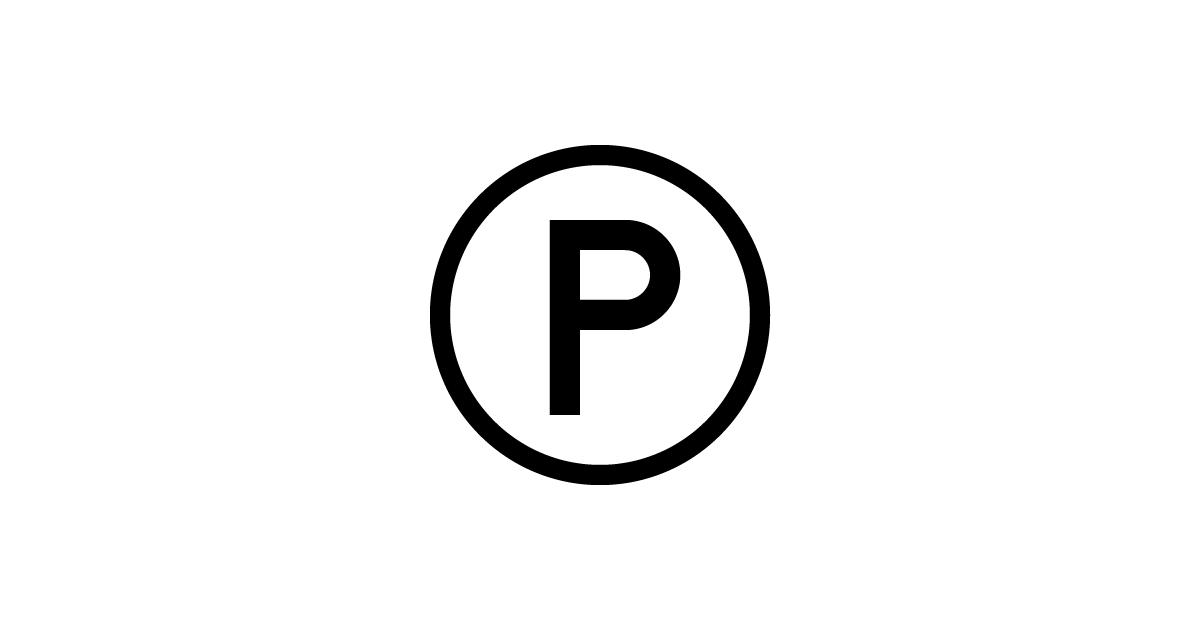 patent symbol circle p