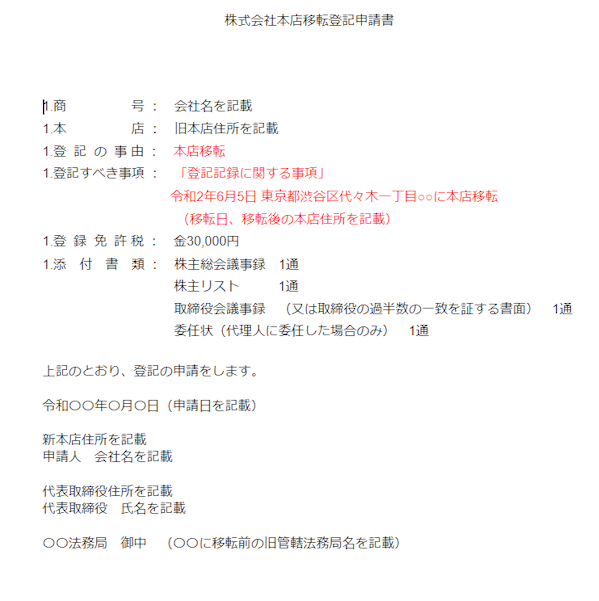 本店移転登記申請の必要書類を解説します Ai Con登記