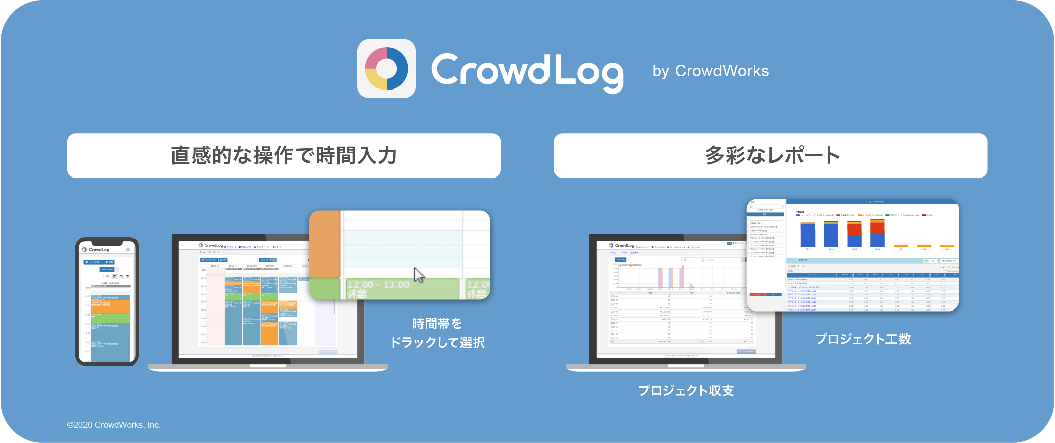 テレワーク時代の煩雑なプロジェクト管理をシンプルに クラウドログ 提供開始 管理職の業務が1 8に 累計導入社数約400社 大企業も多数導入 ニュース 株式会社クラウドワークス