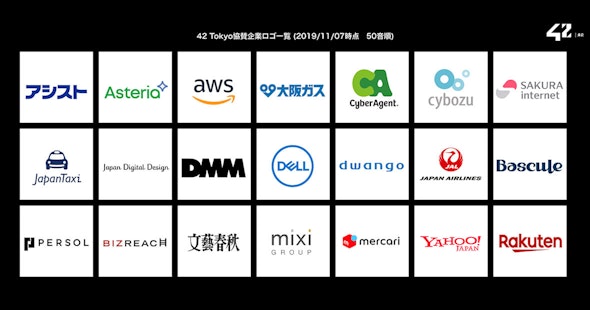 42 Tokyoスポンサー企業