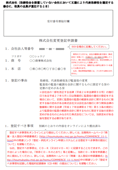 役員 取締役 監査役 重任の登記申請における必要書類を解説します Ai Con登記