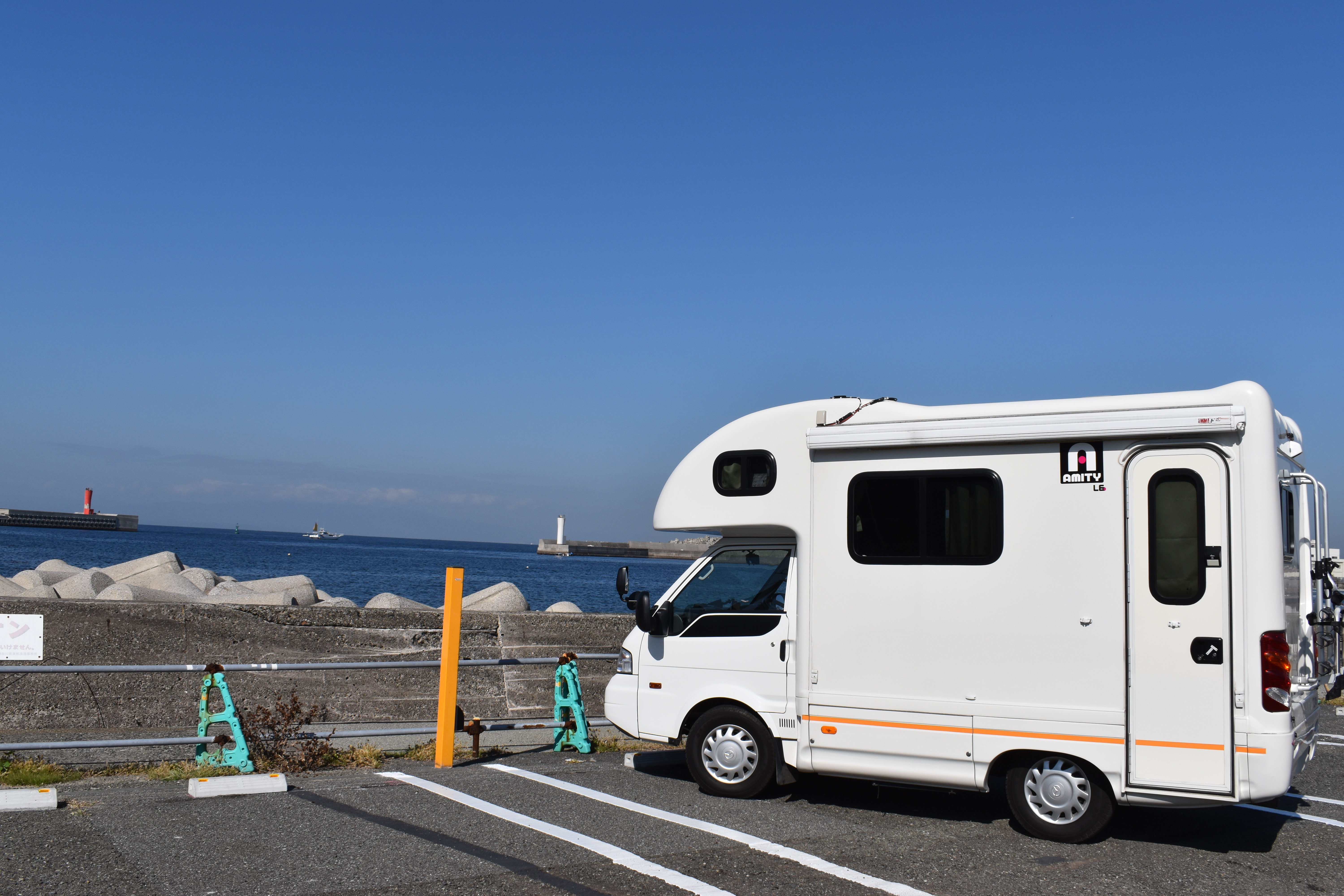 【海を目の前に車中泊！】城ヶ島シーサイドRVステーションでバンライフ