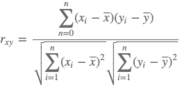 ピアソンの積率相関係